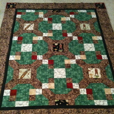 Quilt made by Peggy