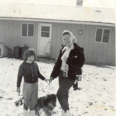 With Debbie - "It"ever snows in Roseburg!