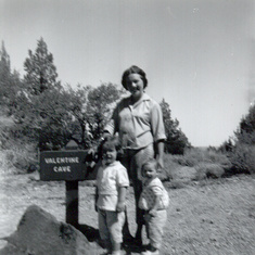 1962 with Dorothy and Debbie at Lava Beds.