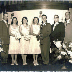 1958 Wedding with Pat and Gladys