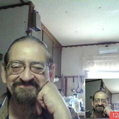 Percy - a selfie taken in his kitchen in 2013. Loving smile as always!