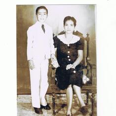 Dad and Lola Cela (His Mother)