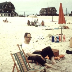 Peter's photo of John Gault on the Jersey shore