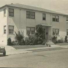 first apartment on Virginia St. in Berkeley (1950-51)