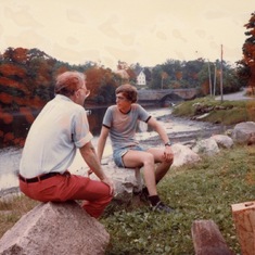 Another picture, playing hooky from the Magnet Lab (along the Ipswich R, with Peter, Don, me & ?)
