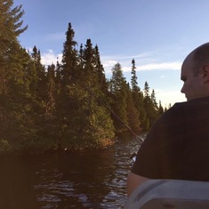 Pete fishing in Canada 