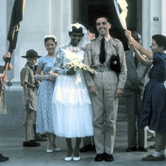 1959-04-04 - Wedding Day at St George's Church in George Town, Penang.
