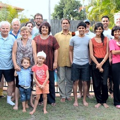 2012-12-22 - Group photo taken during the Christmas holidays at Leila and Steve's place in Calamvale, Queensland.