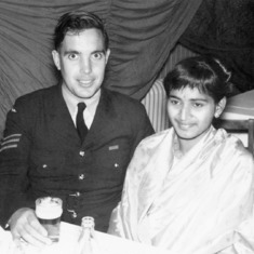 196x - Peter and Kotha attending a 'Dining In' night at the Sergeant's Mess.