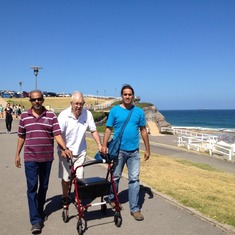 2014-01-13 Peter, Subra, Andrew in Newcastle