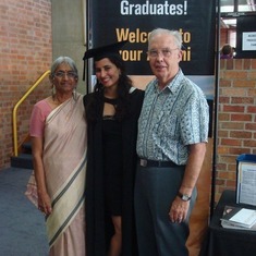 Peter and Kotha at Preeti's Graduation