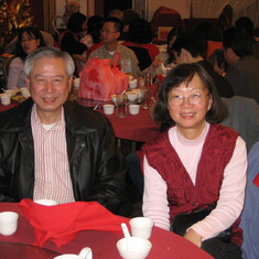 December 2006. Dinner with Grandma Chiu in Oakland
