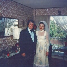 Dad & me on my wedding day, May 17, 1980