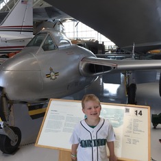 His Great Grandfather flew this very aircraft.