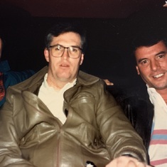 L to R: Charlie, John, and Peter on the way to a Celtics game.