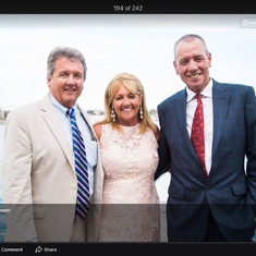 Brian, Kathy & Pete at Kristen & Todd’s wedding 2016