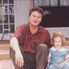 With Marcella, Peter's godchild, probably 1999...