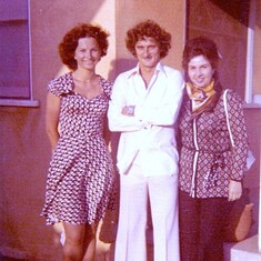 March 1976 - Peter and Yvonne with Yvonne's mother Zdena.  We were probably on our way to some Czech community event.