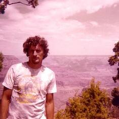 June 1977 - Peter at the Grand Canyon in AZ.