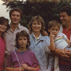 Family picture with Milan's family in 1986. The photograph was taken by Peter's good friend Peter Kohutiar.