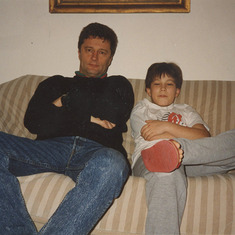 With his beloved nephew Matus (Mato).