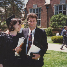 Katarina's Graduation, Cleveland, Ohio, 1995. My parents could not afford to come at the time, and, as always, he was there for me.