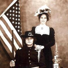 Peter & Yvonne circa 1973. This was taken in Marina Del Rey, CA in one of those "old time" photo studios that provided a selection of Wild West getups.  I think Peter chose this uniform because he was familiar with it from Western movies.