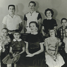 Peter, youngest far left front. 1954