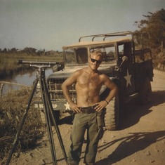 Peter by his 3/4 truck - Viet Nam