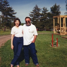 Peter & Peg at Babs-maybe 1998 or 1999