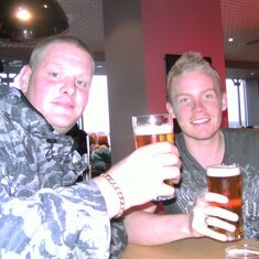 Cheeky beer at the airport at 7.30am!!! 2009