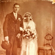 Mom's parents on their wedding day in Holland