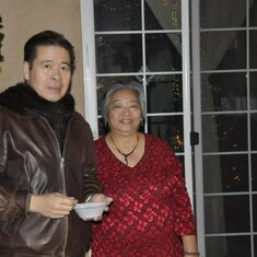 Christmas Exchange Gift Celebration at Barangay Perry in Carson, CA (2012) With  Manang Edith Pulido.