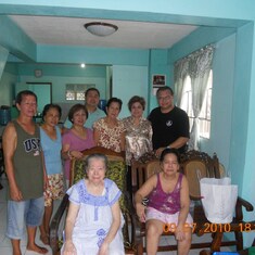 Pic with Inang, Manang Milagring, Auntie Julia, Kuya Erning and wife at Damortis. Miss you Inang, may you rest in peace.