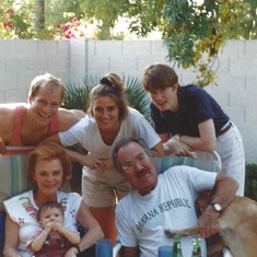The gang in the backyard in Pinole