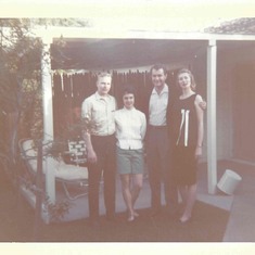 Uncle Ron, Auntie Barbara, Dad, and Mom