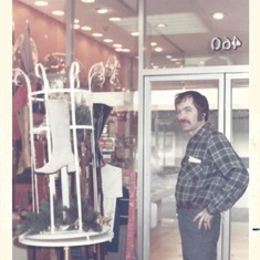 At Hill's Shoes in the 1970's