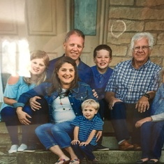 Philip and his wife Julie son Tom wife Heather and 3 grandkids Libby, Jacob, and Owen