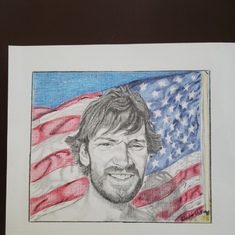 Pic drawn Charles White #everydayismemorialday #memoriesofhonor #noworries #loveliveson