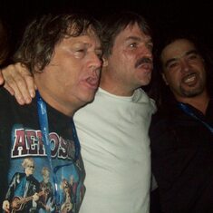 Phil, Lee & Javier at Aerosmith