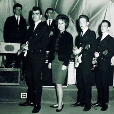 This is Phil front left with the Ramblin Rebels Band when we were in high school.