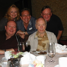 83rd Birthday 2/6/12, Hollywood, Florida with left to right: Bill, Lynn, Christopher, Phil