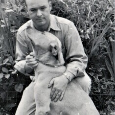 Phil and his Lab Mix circa 1950