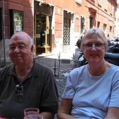 2006 - Cooling off after walking Rome