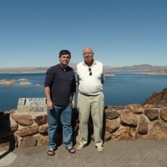 2008 - Bruce and Dad off on their own to tour the Hoover Dam, Las Vegas