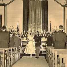 1953 - After "I do" at the chapel