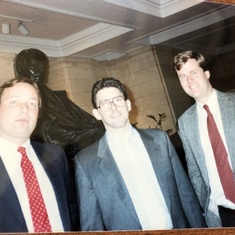 At the US Supreme Court in 1989, with Chuck Geerhart '81 and Rick Bress '82