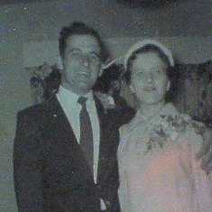 My mom and dad when they got married in 1957.