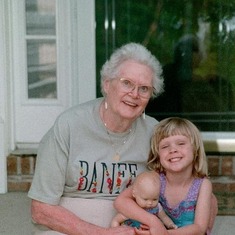 Phyllis with granddaughter Rebecca ~2000