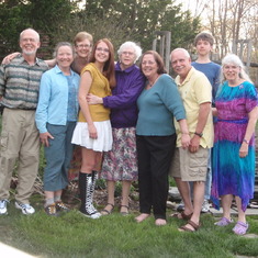 Easter 2010: Stew Lauterbach, Barbara Swary, Christine Lauterbach, Rebecca, Phyllis, Leslie, Will, Nathan Lauterbach, and Joanne